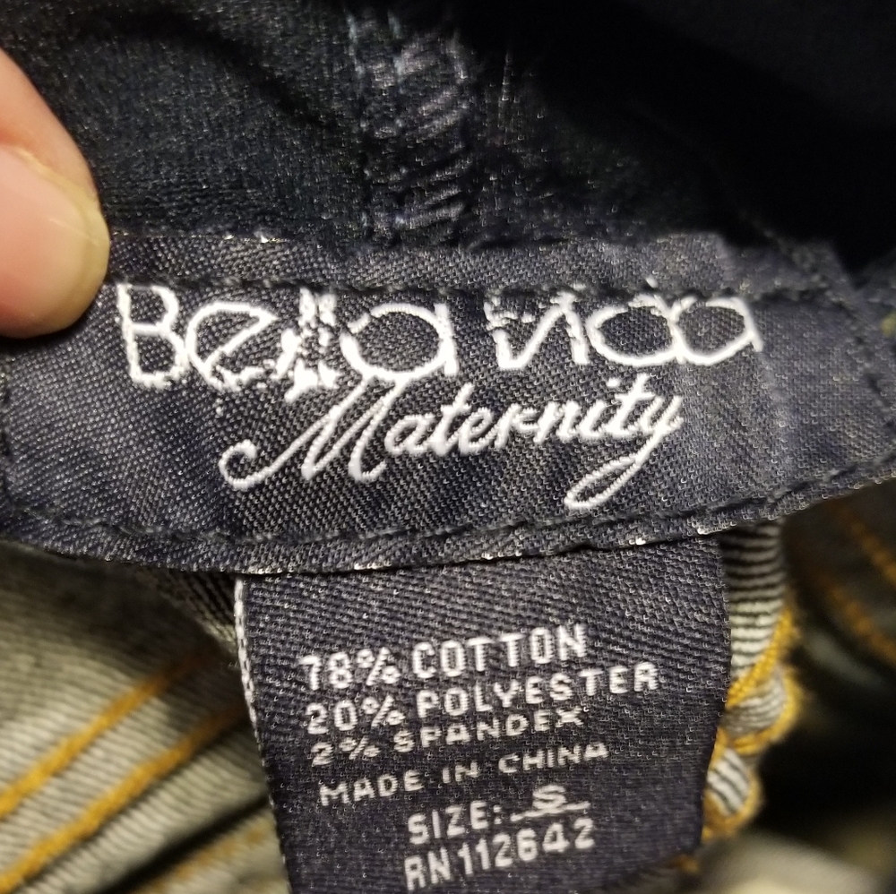 NWT Bella Vida Maternity Pants Size S Color Blue - Picture 10 of 14